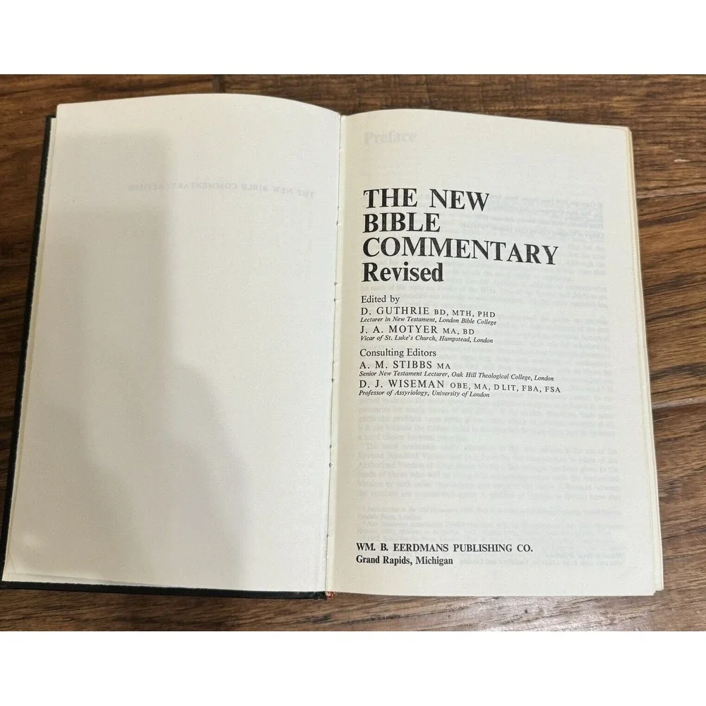 The New Bible Commentary: Revised - Guthrie, Motyer, Stubb's, Wiseman‎  1973